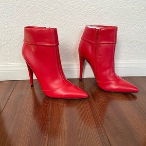 Red boots- keva stiletto boots size 9.5